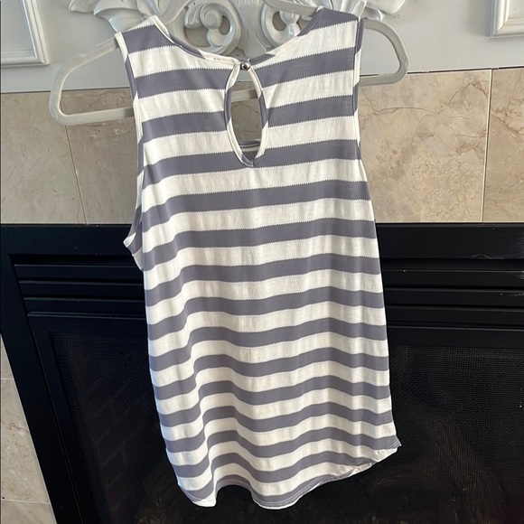 Papermoon Striped Tank Top in Gray and off white - Picture 6 of 6